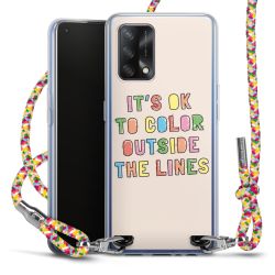 New Carry Case Transparent Stoff colourful/silber