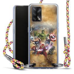 New Carry Case Transparent Stoff colourful/silber