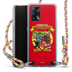 New Carry Case Transparent Stoff colourful/silber