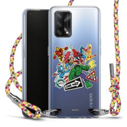 New Carry Case Transparent Stoff colourful/silber