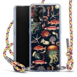 New Carry Case Transparent Stoff colourful/silber