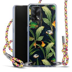 New Carry Case Transparent Stoff colourful/silber