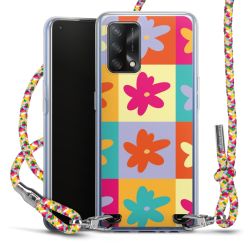 New Carry Case Transparent Stoff colourful/silber