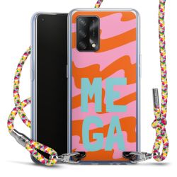 New Carry Case Transparent Stoff colourful/silber