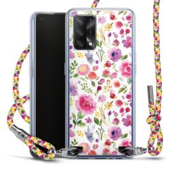 New Carry Case Transparent Stoff colourful/silber