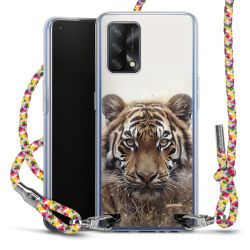 New Carry Case Transparent Stoff colourful/silber