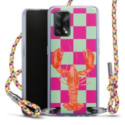 New Carry Case Transparent Stoff colourful/silber