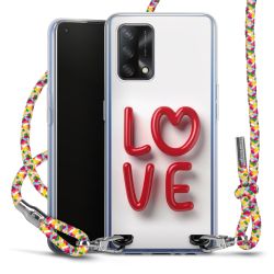 New Carry Case Transparent Stoff colourful/silber