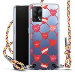 New Carry Case Transparent Stoff colourful/silber