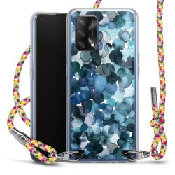 New Carry Case Transparent Stoff colourful/silber