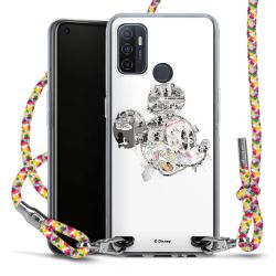 New Carry Case Transparent Stoff colourful/silber