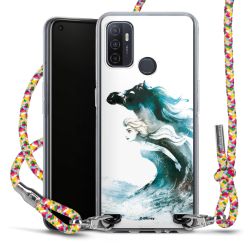 New Carry Case Transparent Stoff colourful/silber