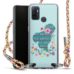 New Carry Case Transparent Stoff colourful/silber