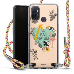 New Carry Case Transparent Stoff colourful/silber