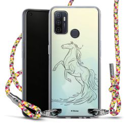 New Carry Case Transparent Stoff colourful/silber