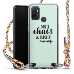 New Carry Case Transparent Stoff colourful/silber