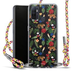 New Carry Case Transparent Stoff colourful/silber