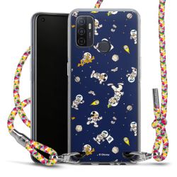 New Carry Case Transparent Stoff colourful/silber