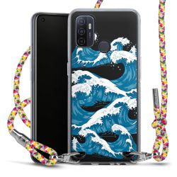 New Carry Case Transparent Stoff colourful/silber