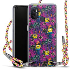 New Carry Case Transparent Stoff colourful/silber