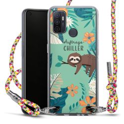 New Carry Case Transparent Stoff colourful/silber