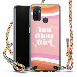 New Carry Case Transparent Stoff colourful/silber