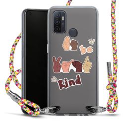 New Carry Case Transparent Stoff colourful/silber