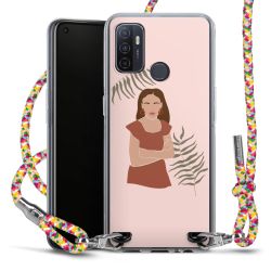 New Carry Case Transparent Stoff colourful/silber