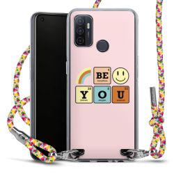 New Carry Case Transparent Stoff colourful/silber