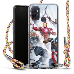 New Carry Case Transparent Stoff colourful/silber