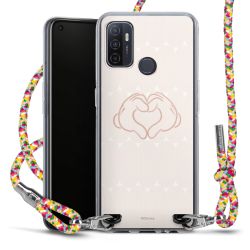 New Carry Case Transparent Stoff colourful/silber