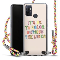 New Carry Case Transparent Stoff colourful/silber