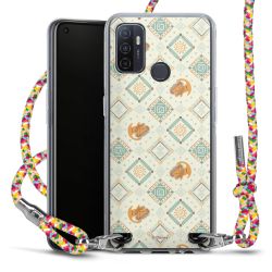 New Carry Case Transparent Stoff colourful/silber