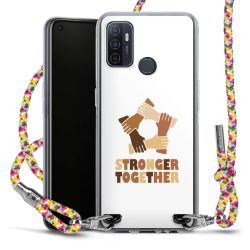 New Carry Case Transparent Stoff colourful/silber