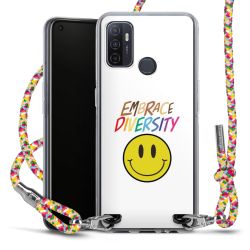 New Carry Case Transparent Stoff colourful/silber