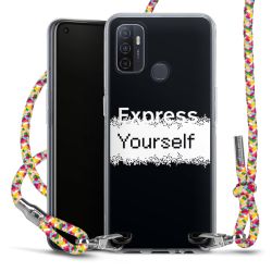 New Carry Case Transparent Stoff colourful/silber