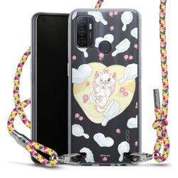 New Carry Case Transparent Stoff colourful/silber