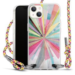 New Carry Case Transparent Stoff colourful/silber