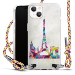 New Carry Case Transparent Stoff colourful/silber