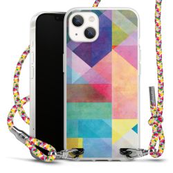 New Carry Case Transparent Stoff colourful/silber