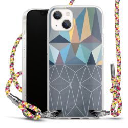 New Carry Case Transparent Stoff colourful/silber