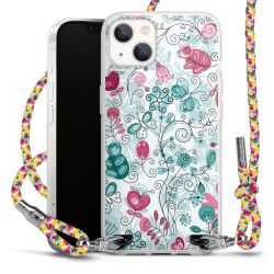 New Carry Case Transparent Stoff colourful/silber