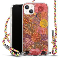 New Carry Case Transparent Stoff colourful/silber