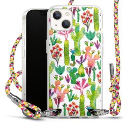 Carry Case Transparent Fabric colourful