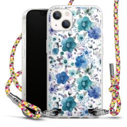 New Carry Case Transparent Stoff colourful/silber