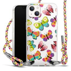 Carry Case Transparent Fabric colourful