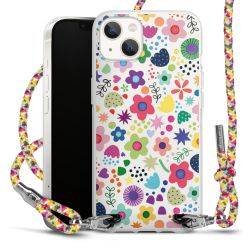 New Carry Case Transparent Stoff colourful/silber