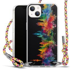 New Carry Case Transparent Stoff colourful/silber