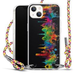 New Carry Case Transparent Stoff colourful/silber