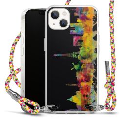 New Carry Case Transparent Stoff colourful/silber